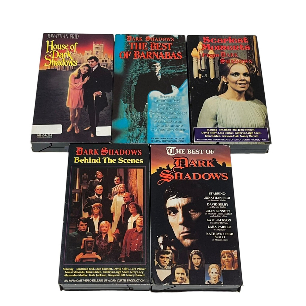 Dark Shadows VHS Lot Of 5 Best Of, Scariest Moments, Behind The Scenes Halloween